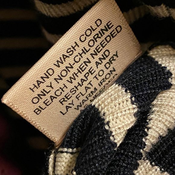 Philosophy Women Light-Weight Striped Sweater Black&White Size Small - Picture 7 of 7